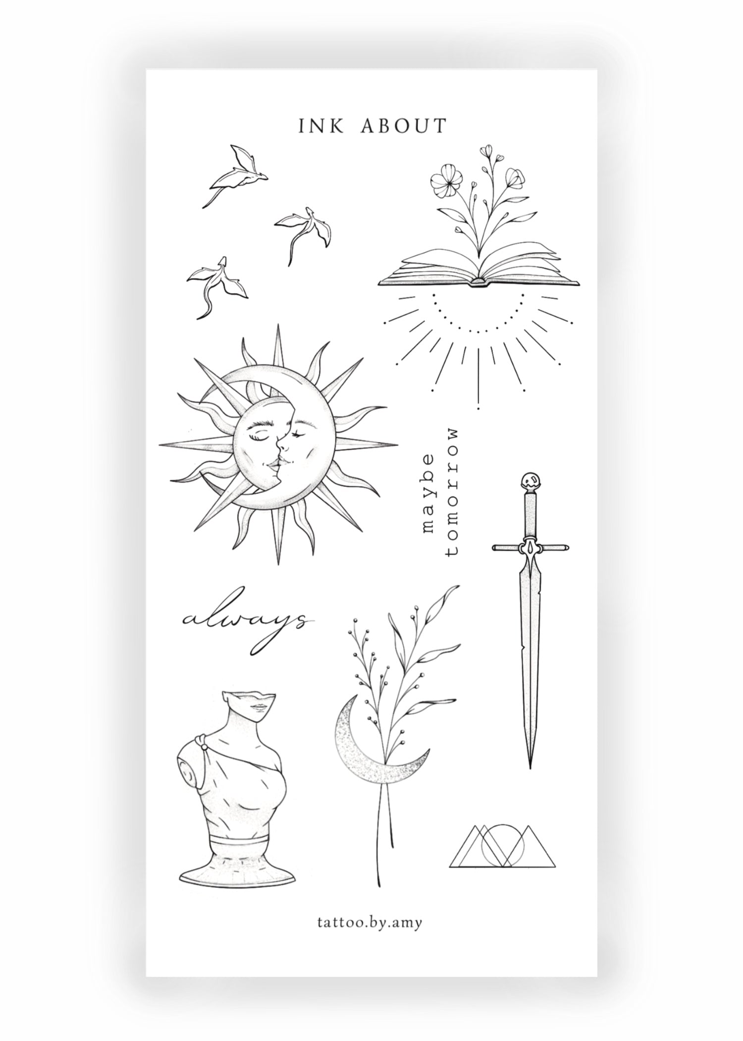 Booklover Set | Tattoo Sticker