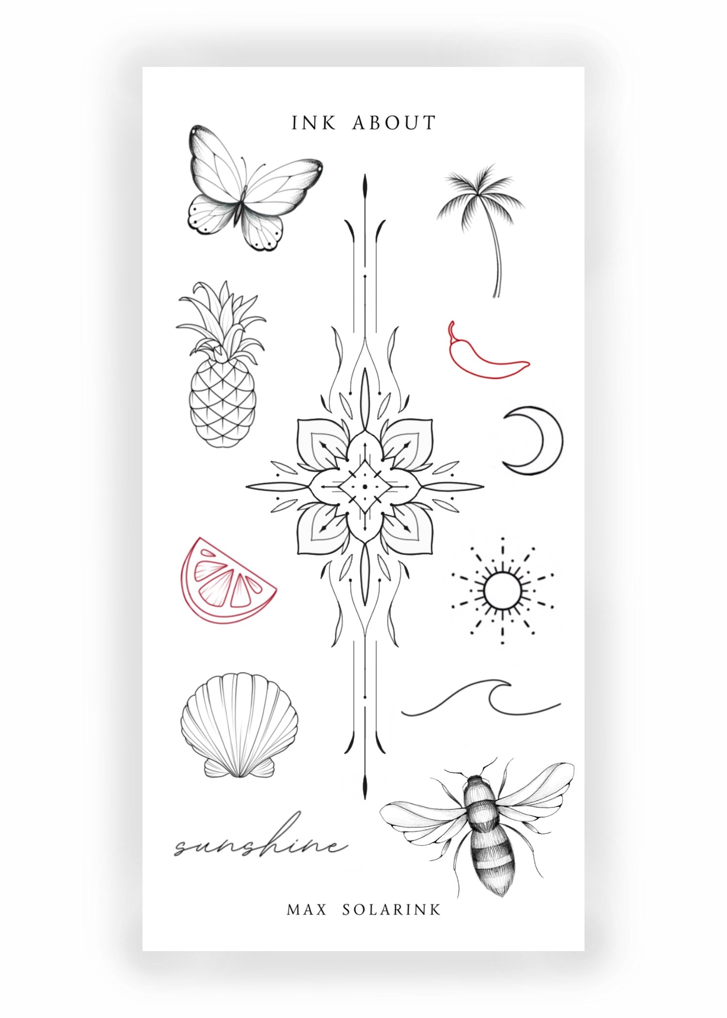 Ornament Set | Tattoo Sticker